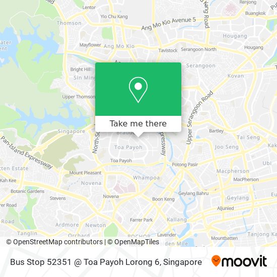 Bus Stop 52351 @ Toa Payoh Lorong 6 map