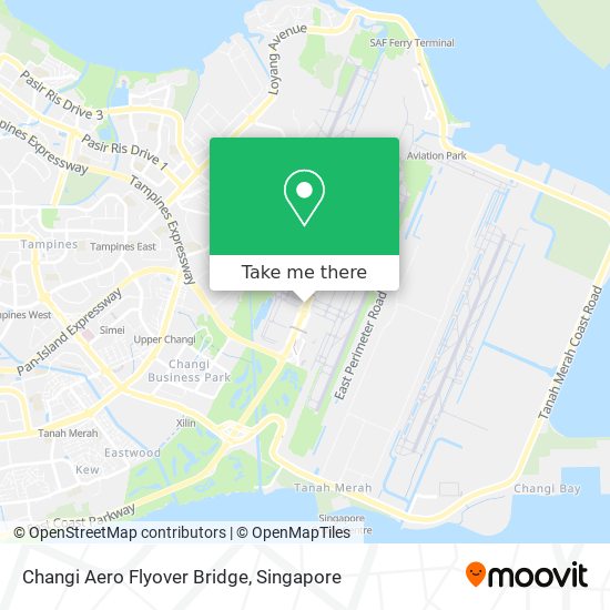 Changi Aero Flyover Bridge map