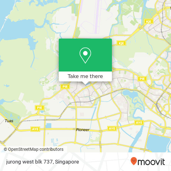 jurong west blk 737地图