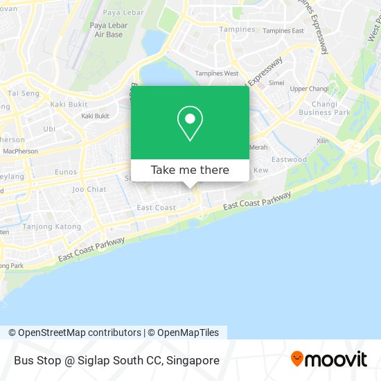 Bus Stop @ Siglap South CC map