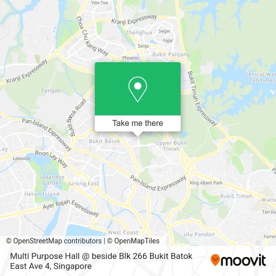 Multi Purpose Hall @ beside Blk 266 Bukit Batok East Ave 4 map