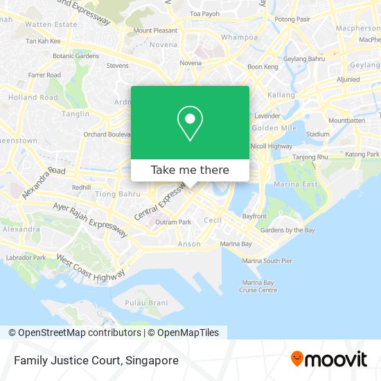 Family Justice Court map