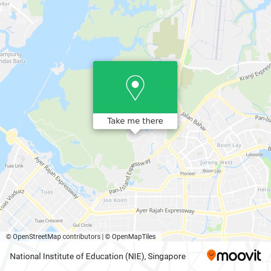 National Institute of Education (NIE) map