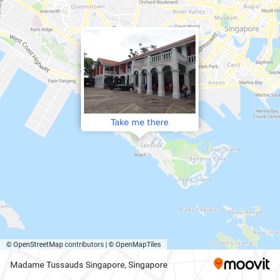 Madame Tussauds Singapore map