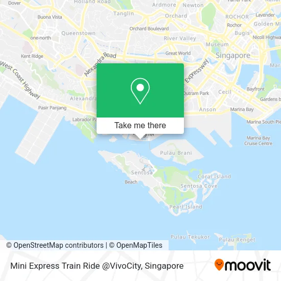 Mini Express Train Ride @VivoCity map