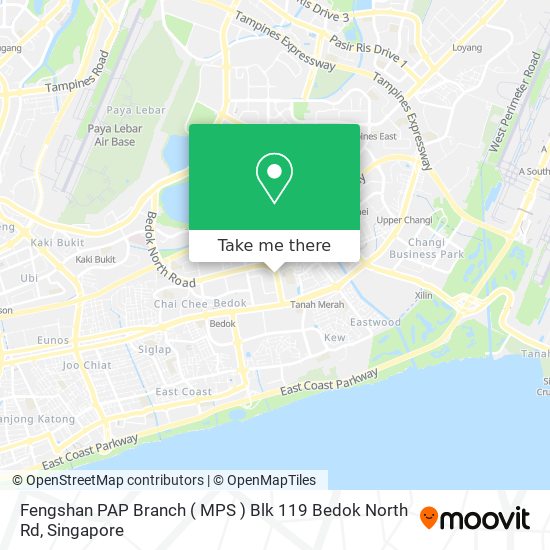 Fengshan PAP Branch ( MPS ) Blk 119 Bedok North Rd map