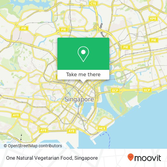 One Natural Vegetarian Food map