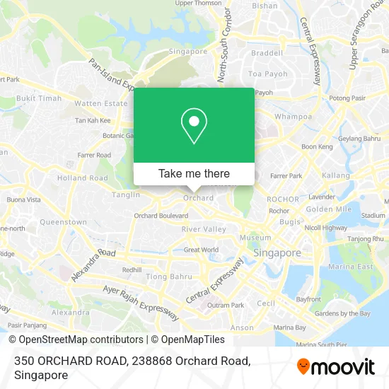 350 ORCHARD ROAD, 238868 Orchard Road地图
