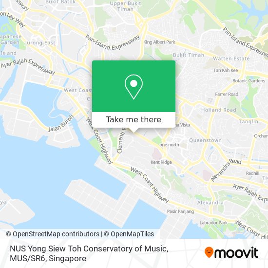 NUS Yong Siew Toh Conservatory of Music, MUS / SR6 map