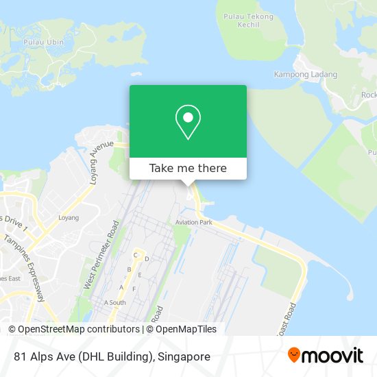 81 Alps Ave (DHL Building) map