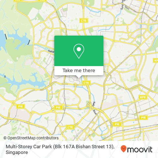 Multi-Storey Car Park (Blk 167A Bishan Street 13)地图
