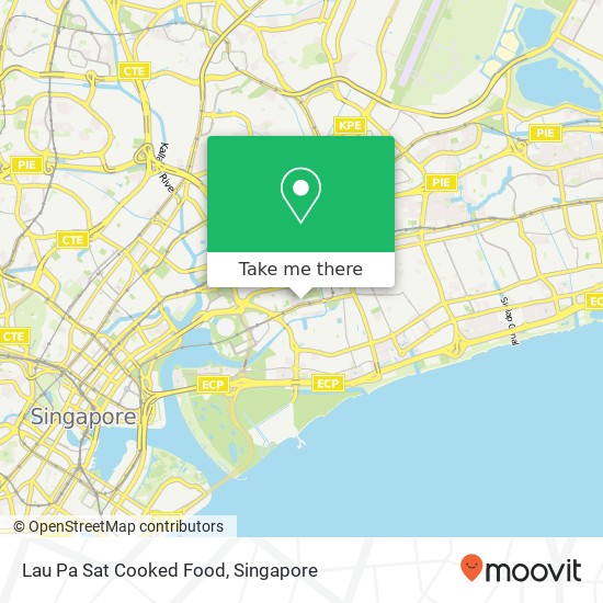 Lau Pa Sat Cooked Food map