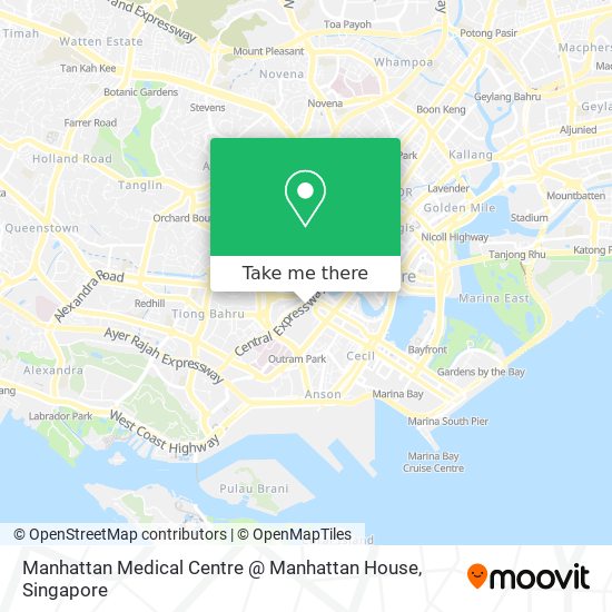 Manhattan Medical Centre @ Manhattan House map