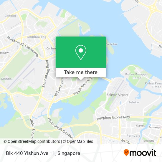 Blk 440 Yishun Ave 11 map