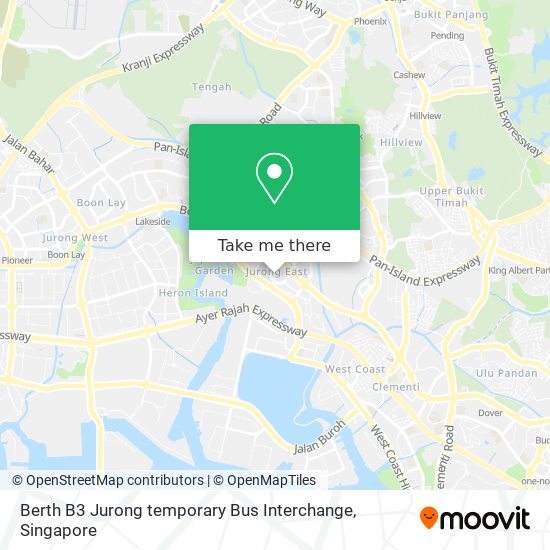 Berth B3 Jurong temporary Bus Interchange map