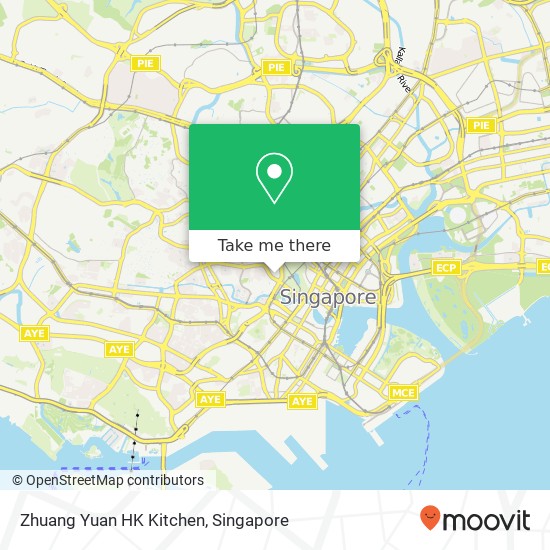 Zhuang Yuan HK Kitchen map