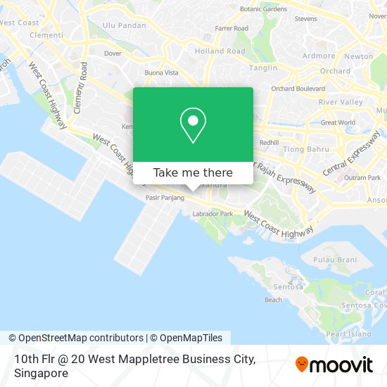 10th Flr @ 20 West Mappletree Business City map