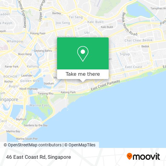 46 East Coast Rd map