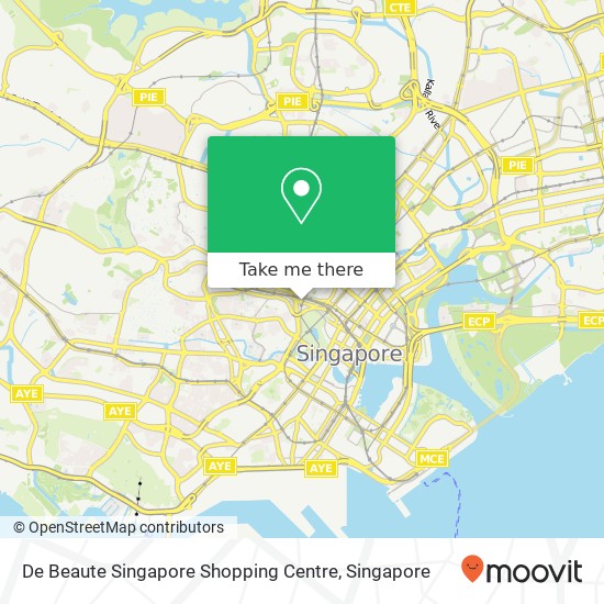 De Beaute Singapore Shopping Centre map
