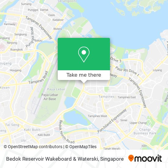 Bedok Reservoir Wakeboard & Waterski map
