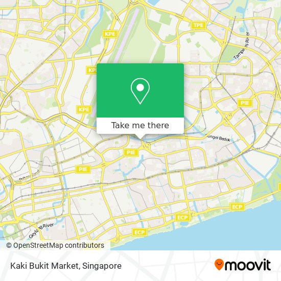 Kaki Bukit Market map
