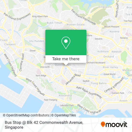 Bus Stop @ Blk 42 Commonwealth Avenue map