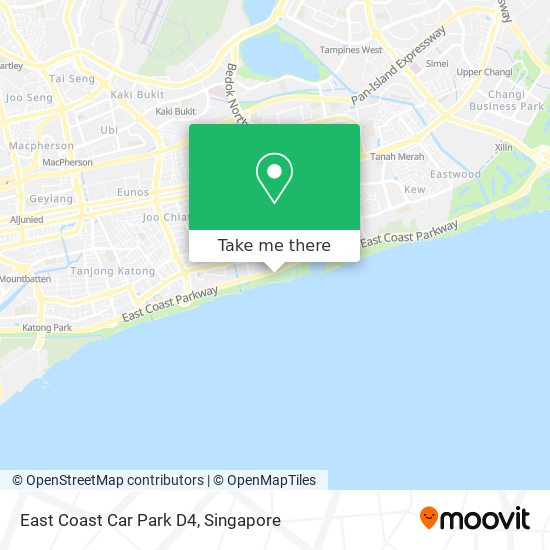 East Coast Car Park D4 map