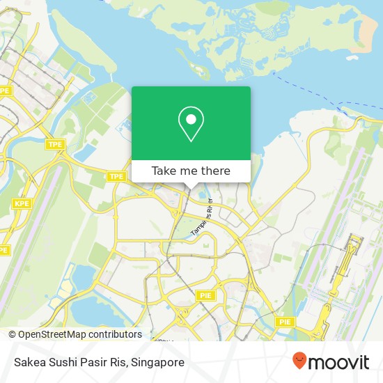 Sakea Sushi Pasir Ris map