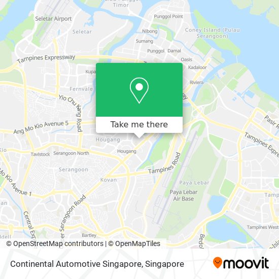 Continental Automotive Singapore map