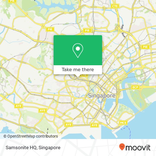 Samsonite HQ map
