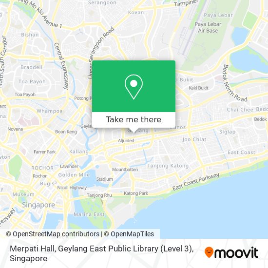 Merpati Hall, Geylang East Public Library (Level 3) map