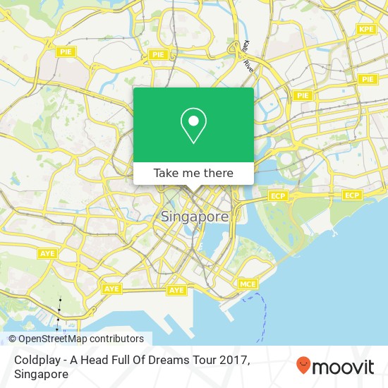 Coldplay - A Head Full Of Dreams Tour 2017地图