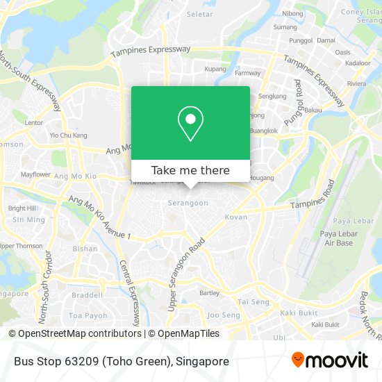 Bus Stop 63209 (Toho Green) map