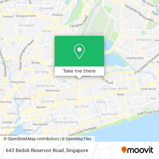 643 Bedok Reservoir Road map