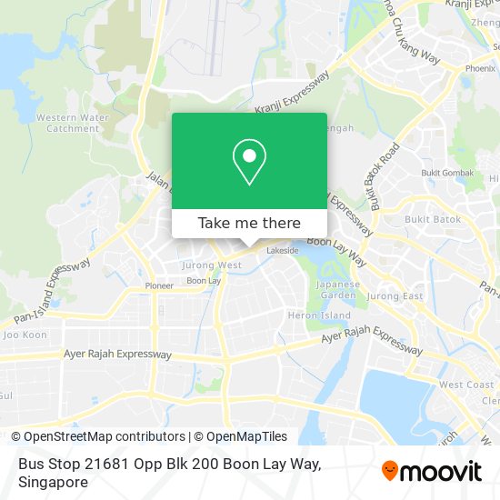 Bus Stop 21681 Opp Blk 200 Boon Lay Way map