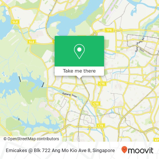 Emicakes @ Blk 722 Ang Mo Kio Ave 8 map