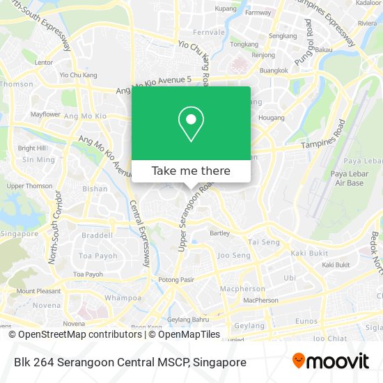 Blk 264 Serangoon Central MSCP map