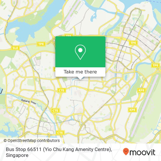 Bus Stop 66511 (Yio Chu Kang Amenity Centre)地图