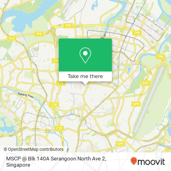 MSCP @ Blk 140A Serangoon North  Ave 2 map