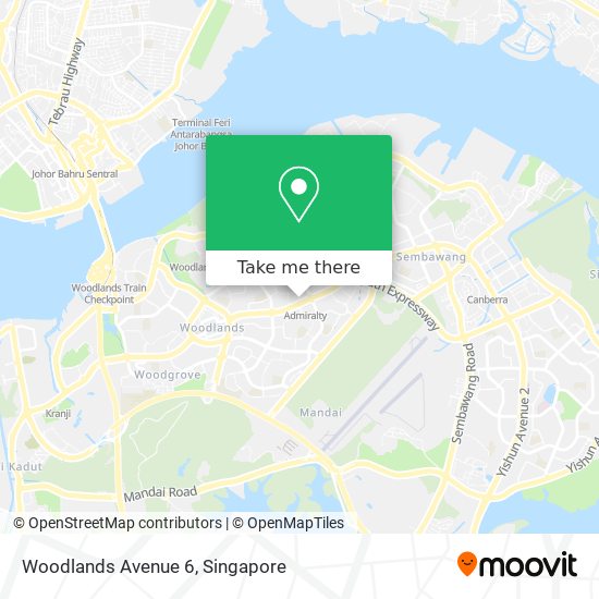 Woodlands Avenue 6 map