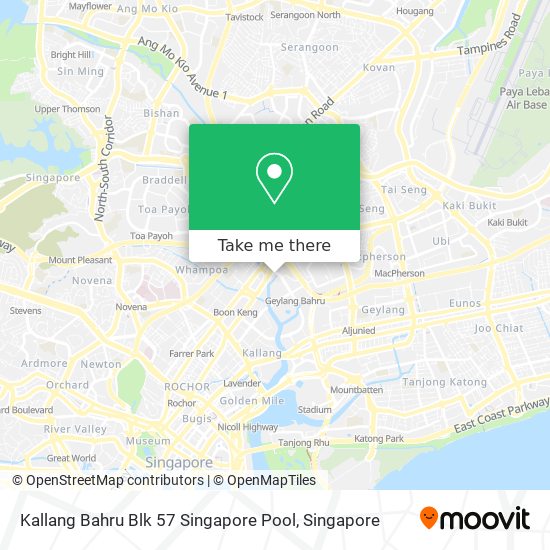 Kallang Bahru Blk 57 Singapore Pool map