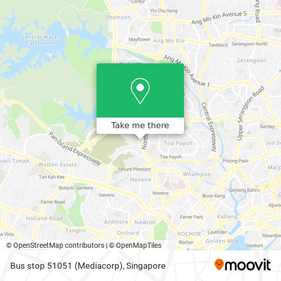Bus stop 51051 (Mediacorp) map
