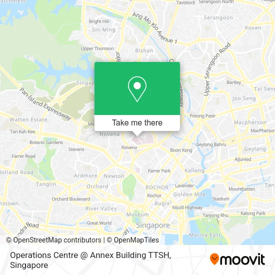 Operations Centre @ Annex Building TTSH map