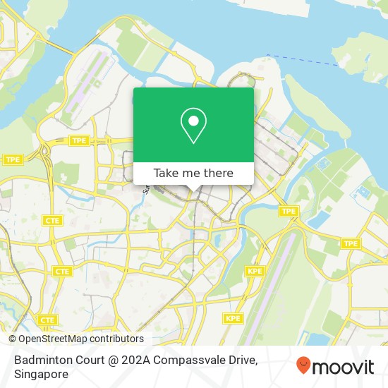 Badminton Court @ 202A Compassvale Drive地图