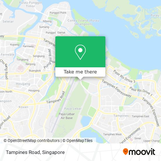 Tampines Road map