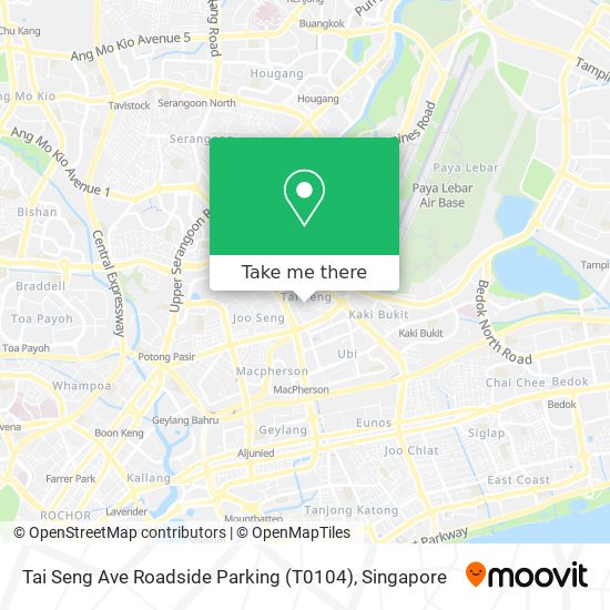 Tai Seng Ave Roadside Parking (T0104) map