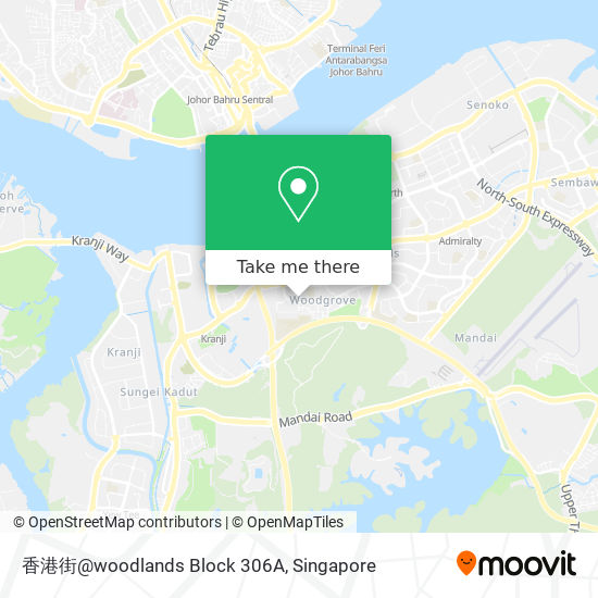 香港街@woodlands Block 306A map