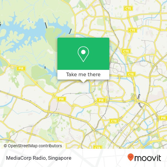 MediaCorp Radio map