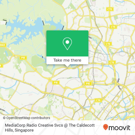 MediaCorp Radio Creative Svcs @ The Caldecott Hills地图