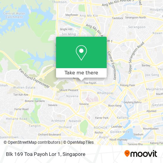 Blk 169 Toa Payoh Lor 1 map